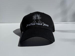 Meditation MYM Trucker Hat in Black